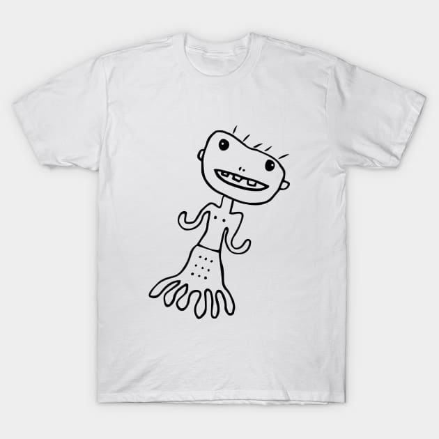 Reggie The Nipple Alien Man T-Shirt by G-Worthy